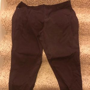 Maroon “Amanda” straight leg jeans